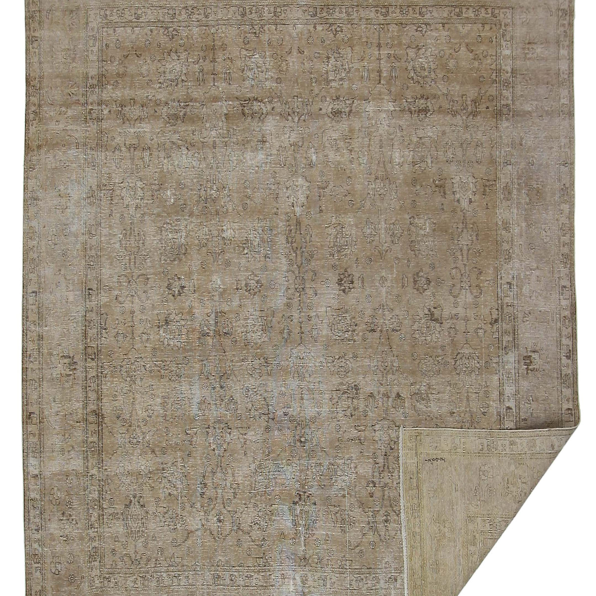 Pacific Vintage 41553 Ivory Ivory Vintage Hand Knotted Rug