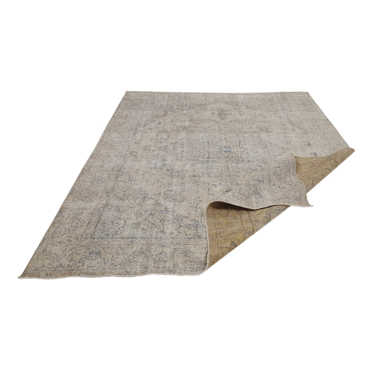 Pacific Vintage 41566 Ivory Ivory Vintage Hand Knotted Rug
