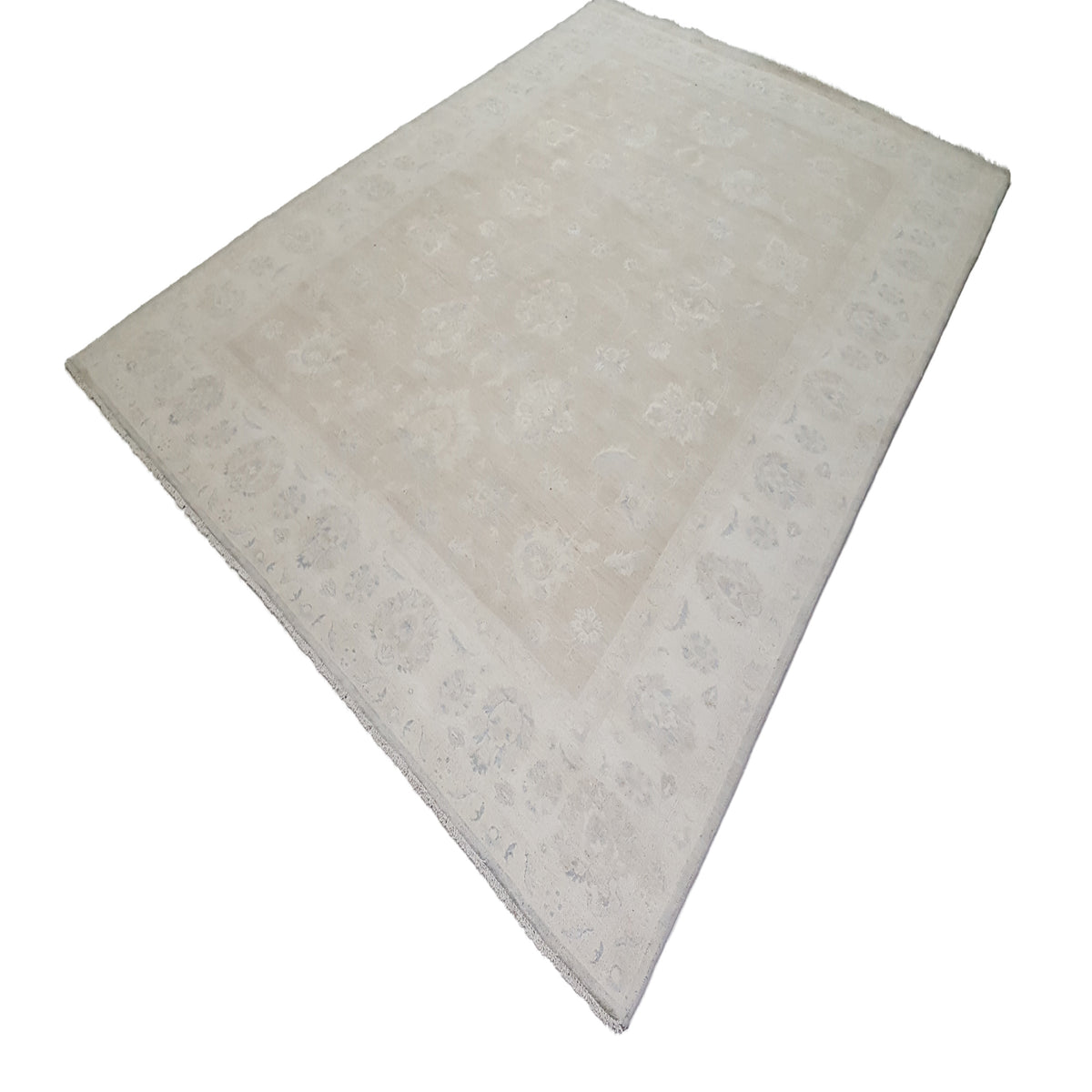 Pacific Ziegler 41572 Lt.Grey Ivory Transitional Hand Knotted Rug
