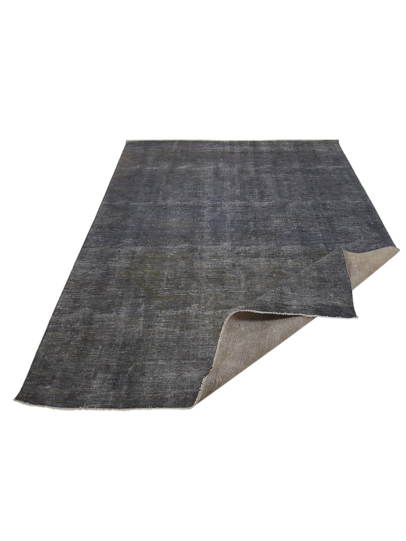 Pacific Overdyed 41576 Grey Grey Transitional Hand Knotted Rug