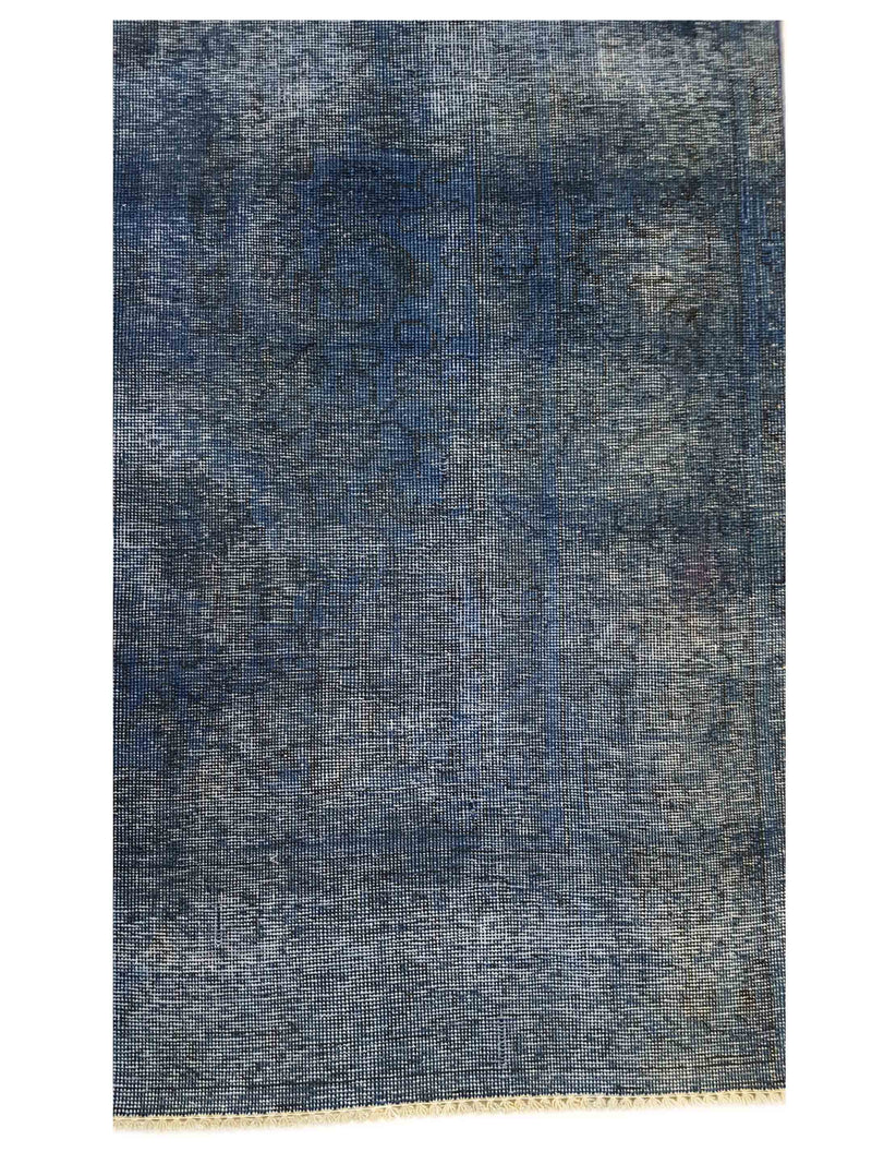 Pacific Overdyed 41583 Navy Navy Transitional Hand Knotted Rug