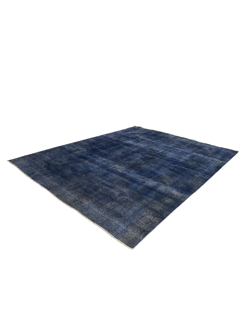 Pacific Overdyed 41583 Navy Navy Transitional Hand Knotted Rug