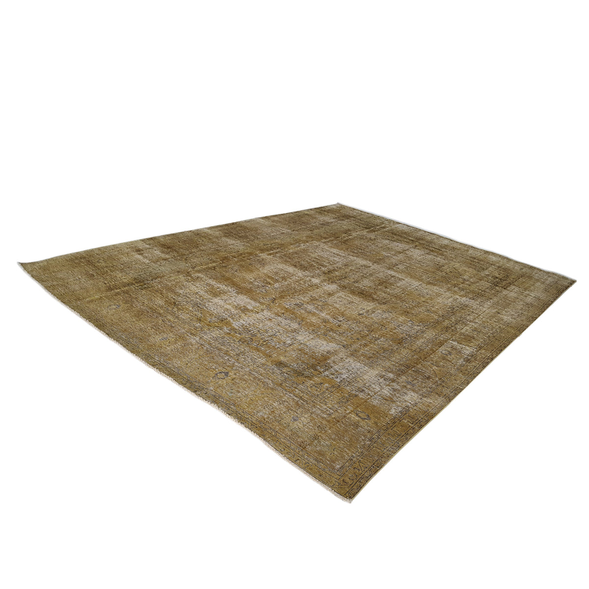 Pacific Overdyed 41593 Gold Gold Transitional Hand Knotted Rug