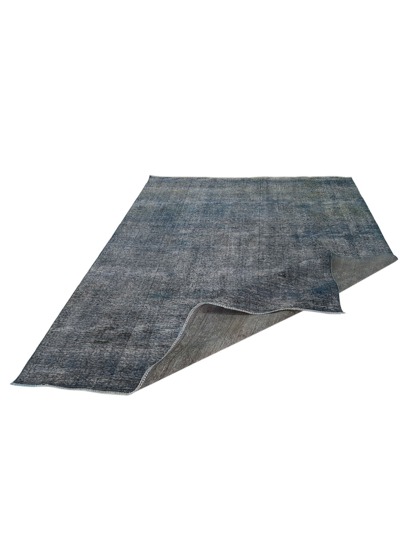 Pacific Overdyed 41594 Teal Teal Transitional Hand Knotted Rug