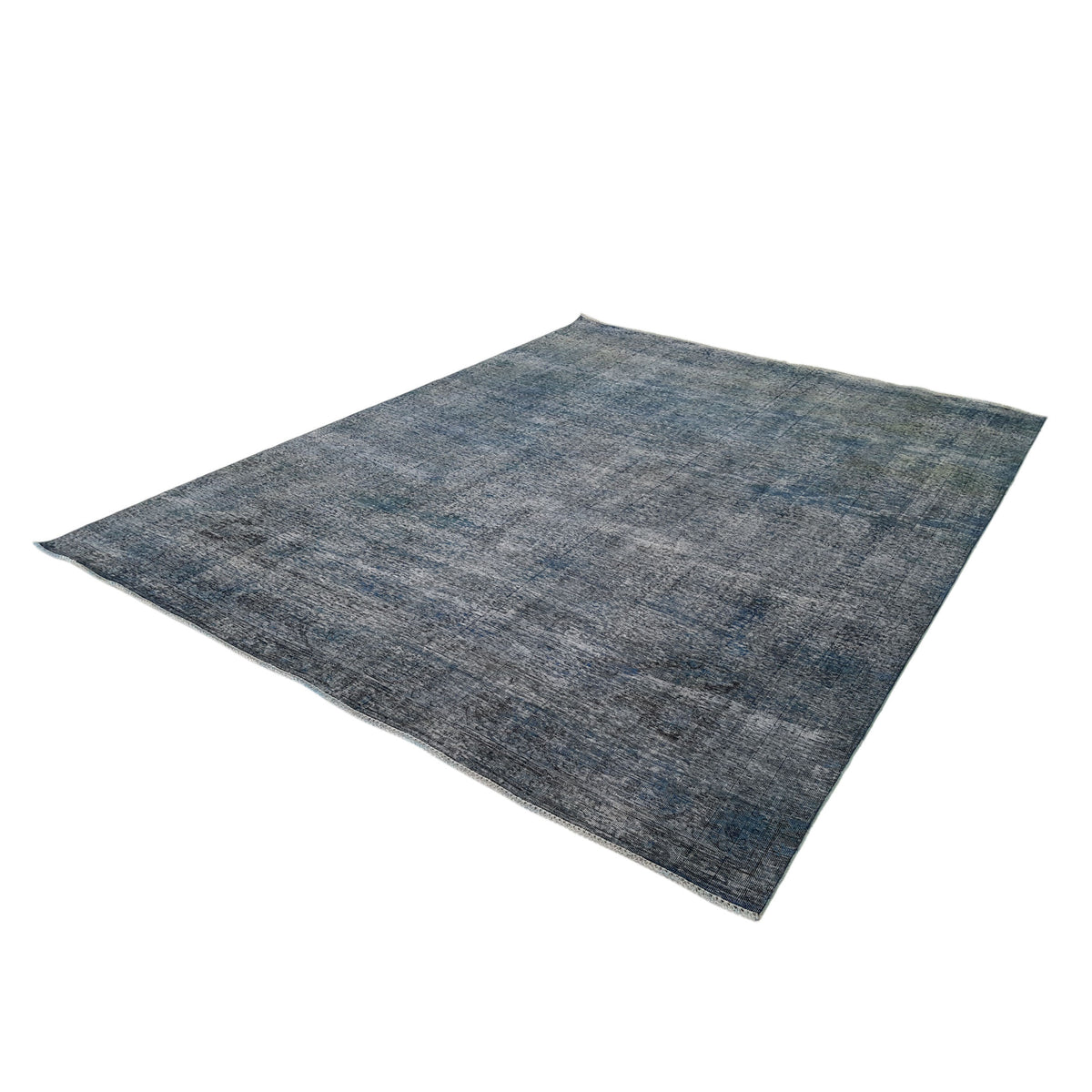Pacific Overdyed 41594 Teal Teal Transitional Hand Knotted Rug