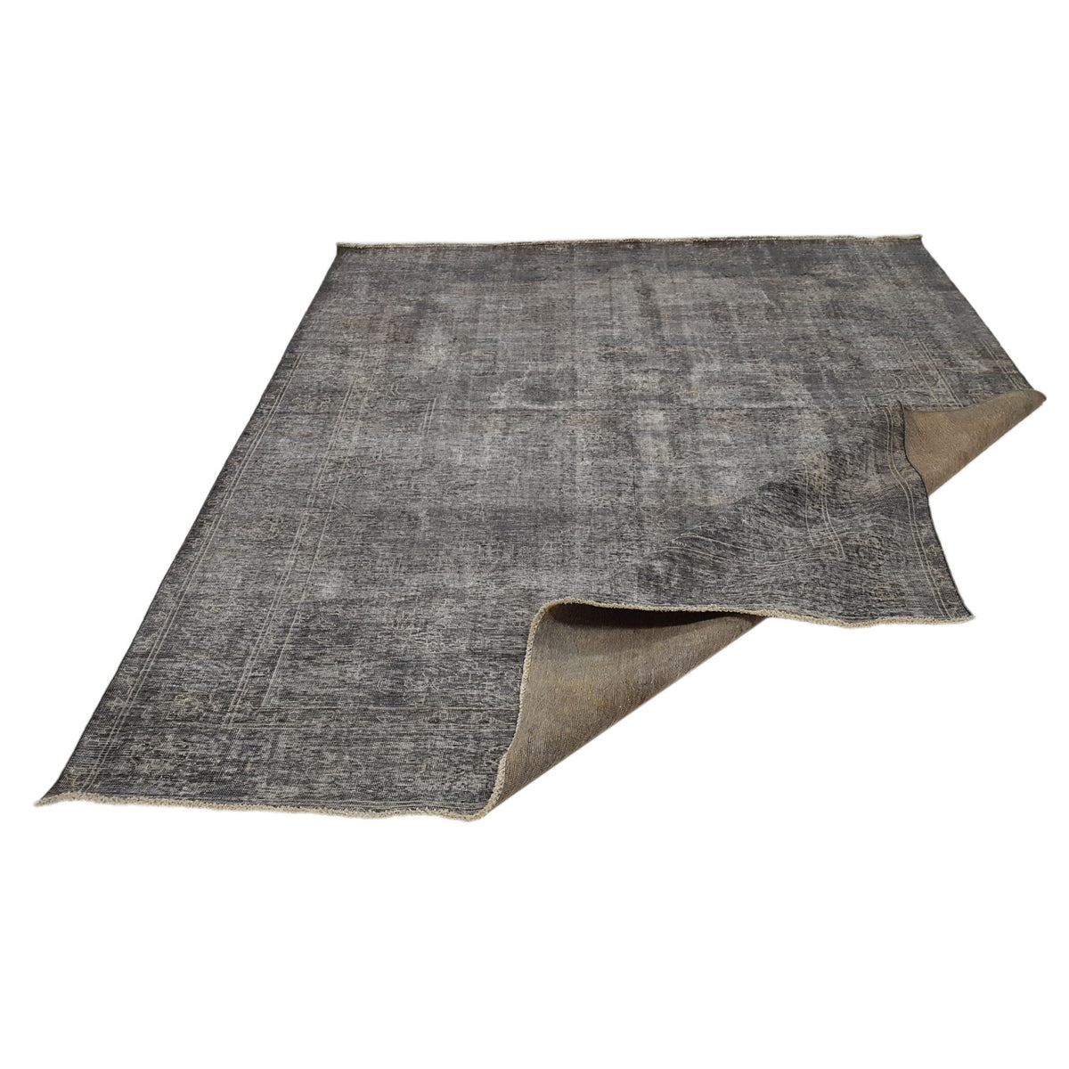 Pacific Overdyed 41599 Grey Grey Transitional Hand Knotted Rug