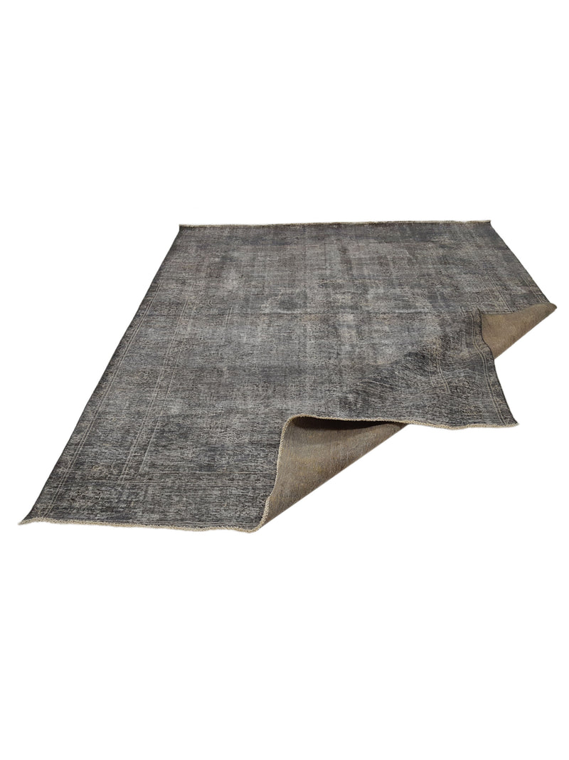 Pacific Overdyed 41599 Grey Grey Transitional Hand Knotted Rug