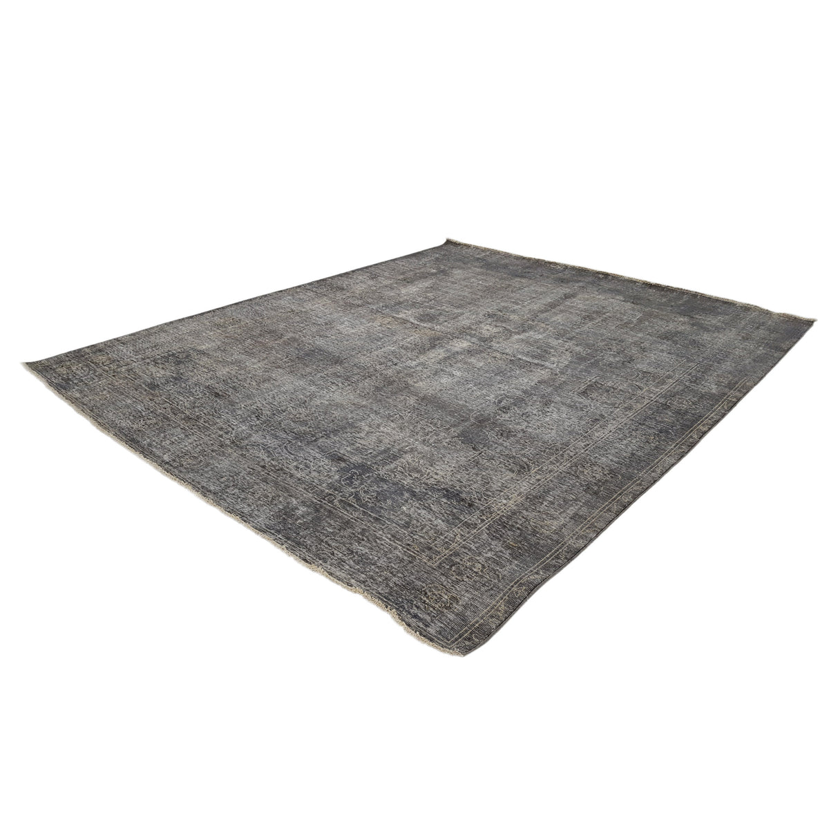 Pacific Overdyed 41599 Grey Grey Transitional Hand Knotted Rug