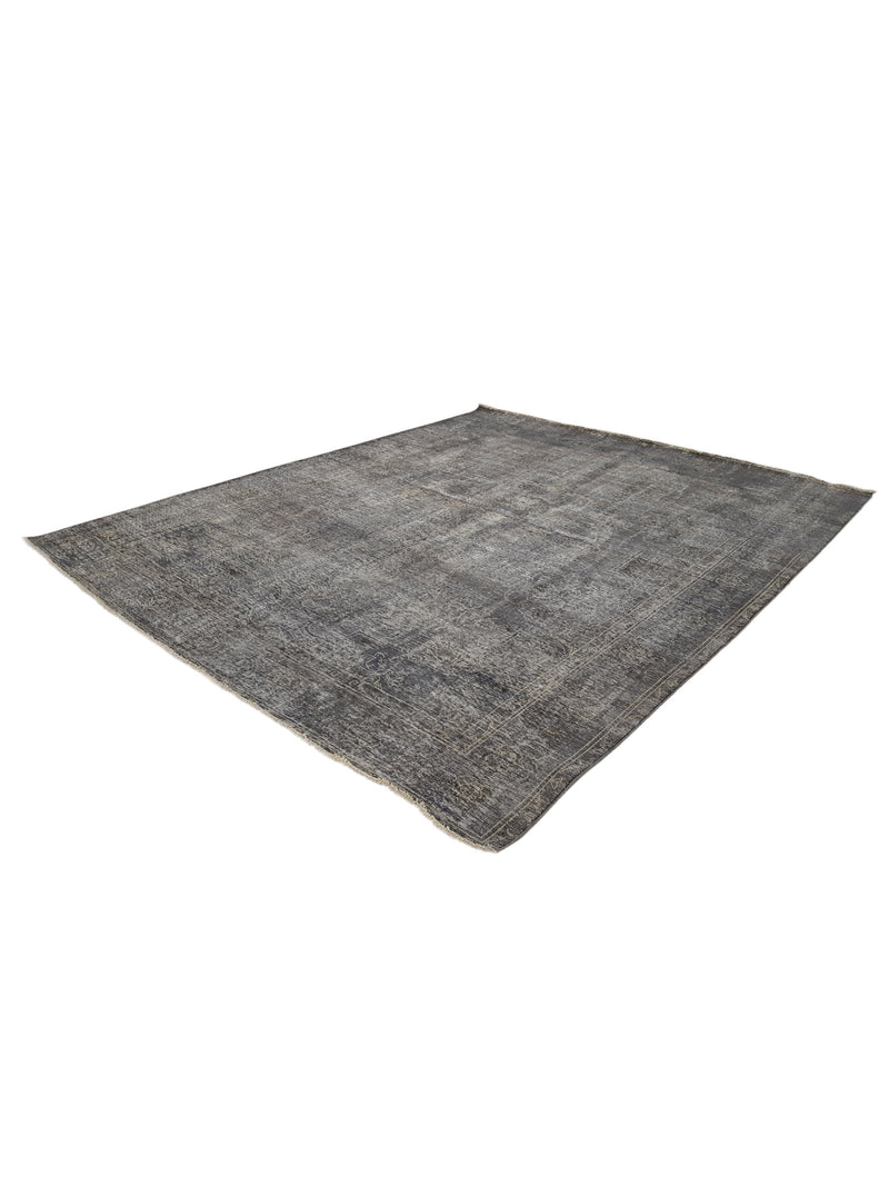 Pacific Overdyed 41599 Grey Grey Transitional Hand Knotted Rug