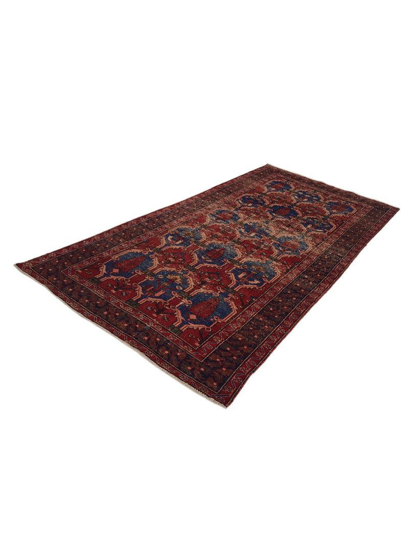 Pacific Shiraz 41607 Navy Red Traditional Hand Knotted Rug