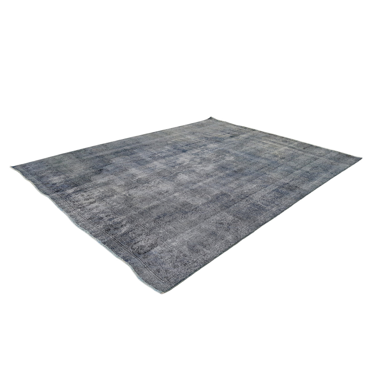 Pacific Overdyed 41609 Teal Teal Transitional Hand Knotted Rug