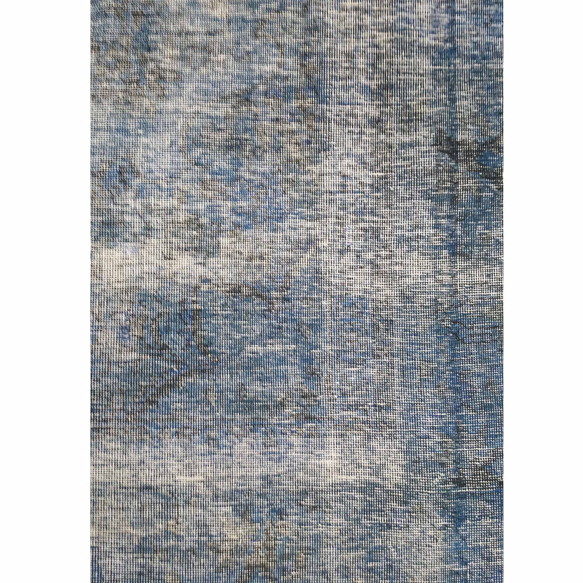 Pacific Overdyed 41611 Blue Blue Transitional Hand Knotted Rug