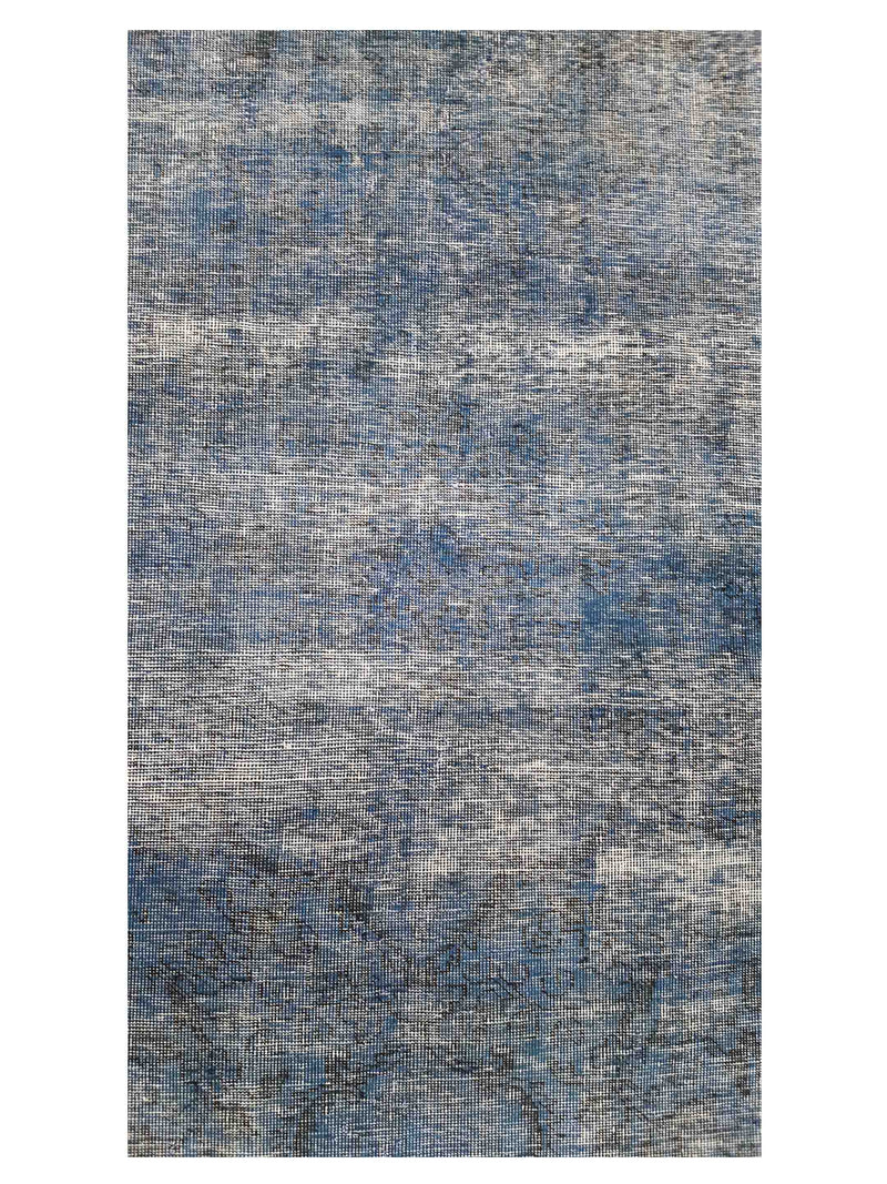 Pacific Overdyed 41611 Blue Blue Transitional Hand Knotted Rug