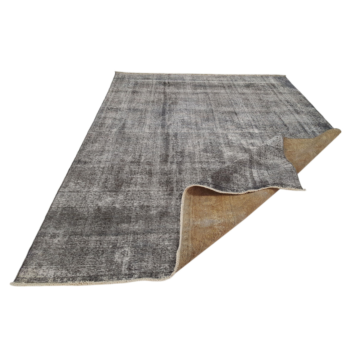 Pacific Overdyed 41617 Lt.Grey Lt.Grey Transitional Hand Knotted Rug