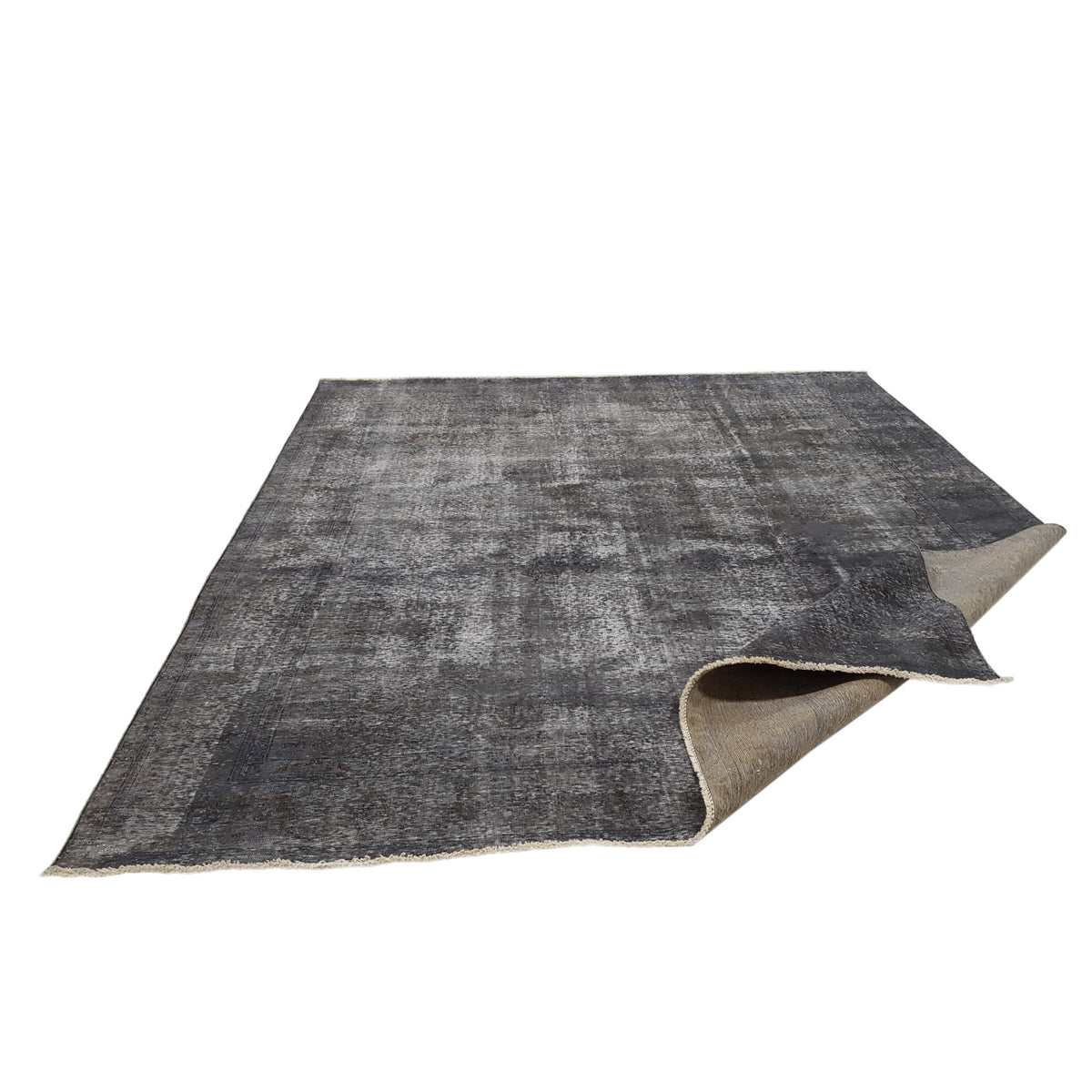 Pacific Overdyed 41619 Grey Grey Transitional Hand Knotted Rug