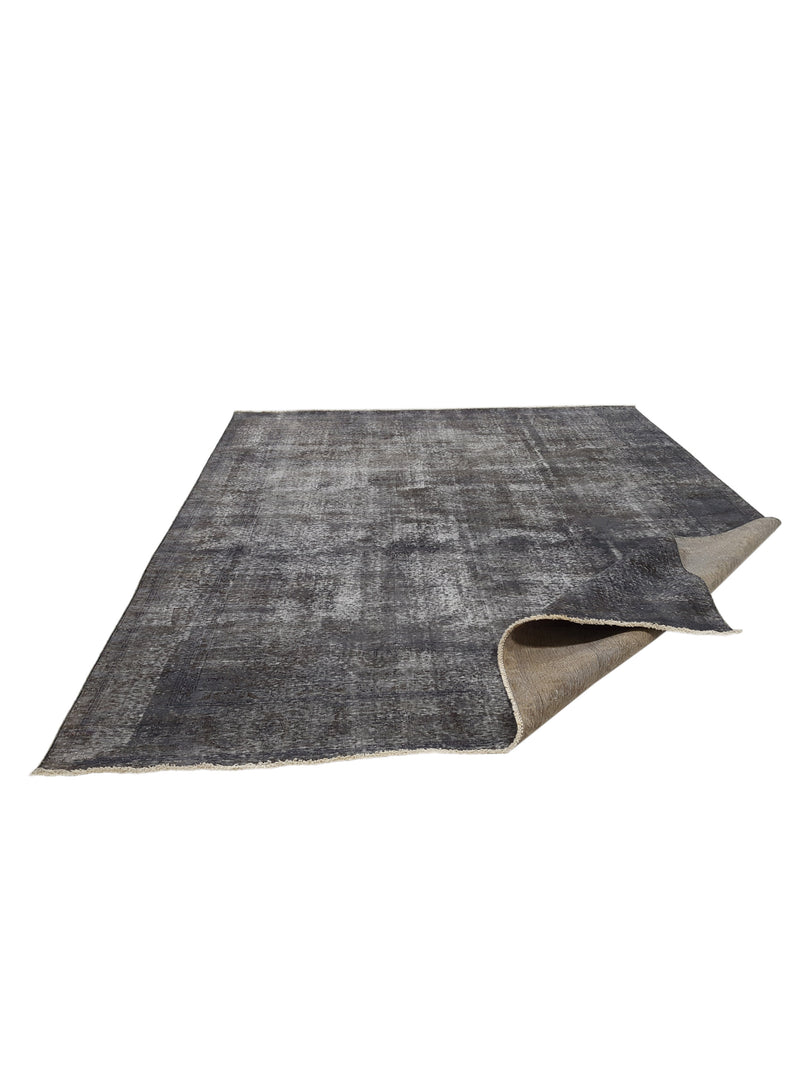 Pacific Overdyed 41619 Grey Grey Transitional Hand Knotted Rug