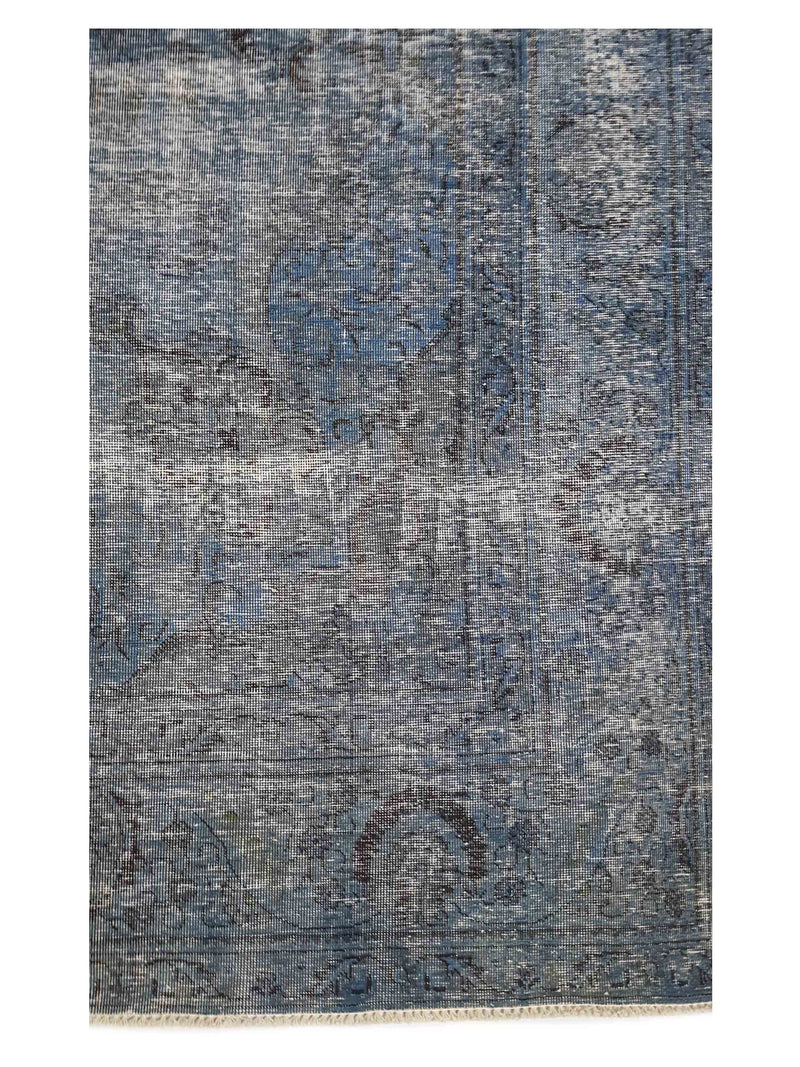 Pacific Overdyed 41620 Blue Blue Transitional Hand Knotted Rug