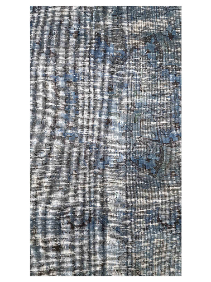 Pacific Overdyed 41620 Blue Blue Transitional Hand Knotted Rug