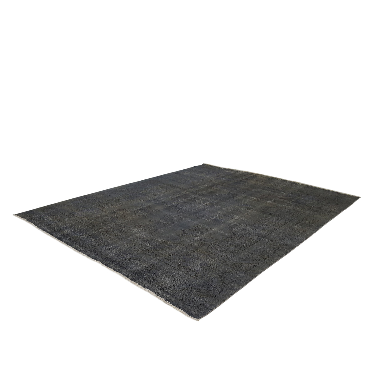 Pacific Overdyed 41621 Lt.Grey Lt.Grey Transitional Hand Knotted Rug