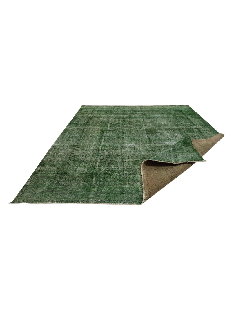 Pacific Overdyed 41626 Lt.Green Green Transitional Hand Knotted Rug