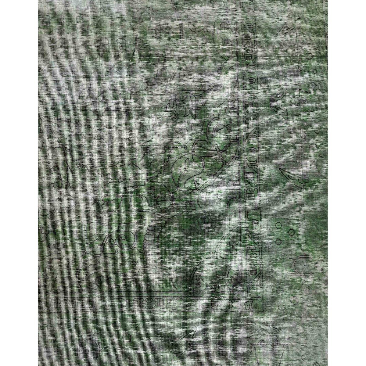Pacific Overdyed 41626 Lt.Green Green Transitional Hand Knotted Rug