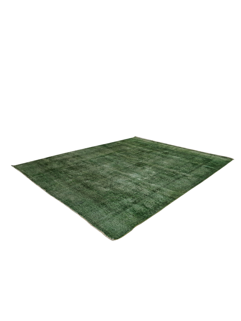 Pacific Overdyed 41626 Lt.Green Green Transitional Hand Knotted Rug