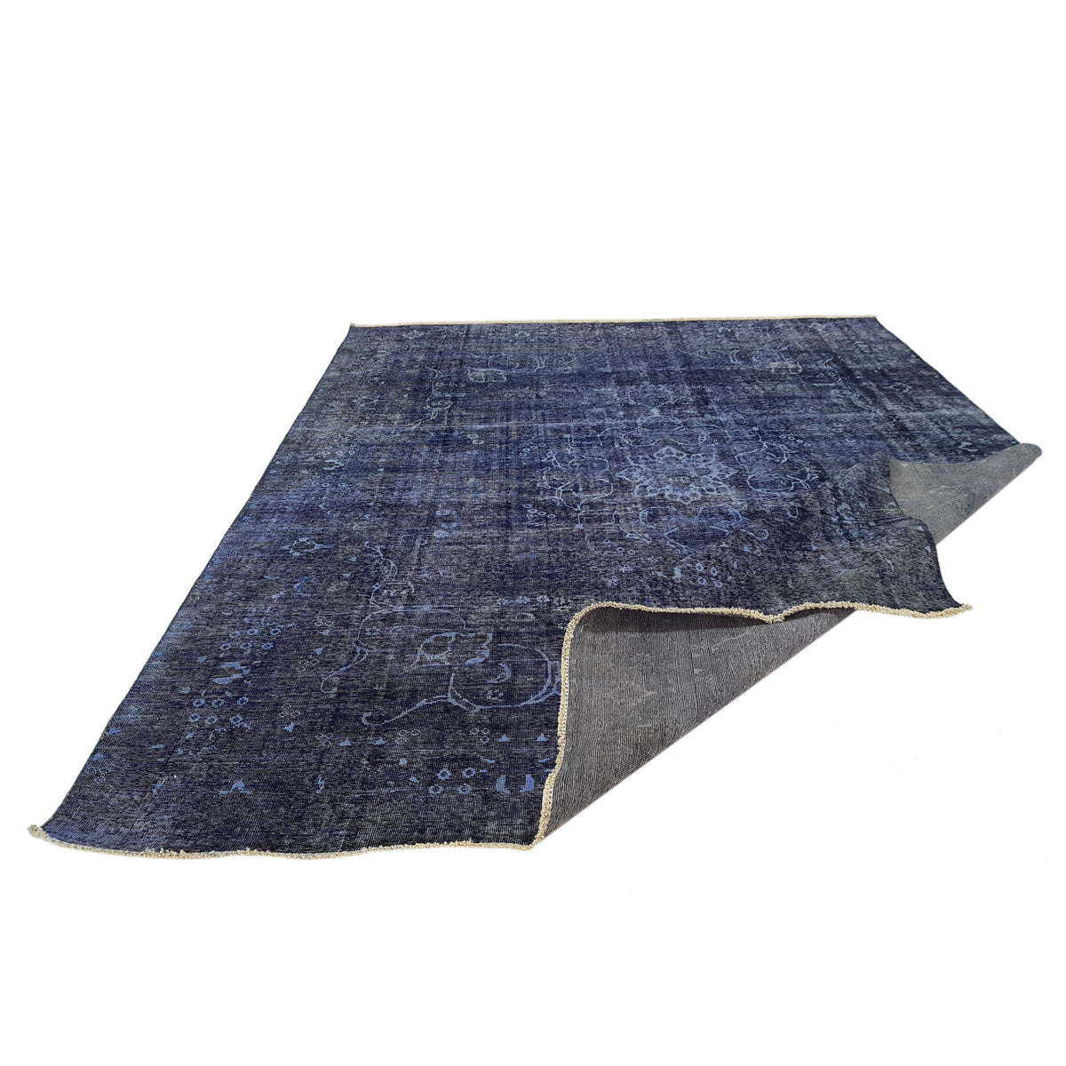 Pacific Overdyed 41630 Navy Navy Transitional Hand Knotted Rug