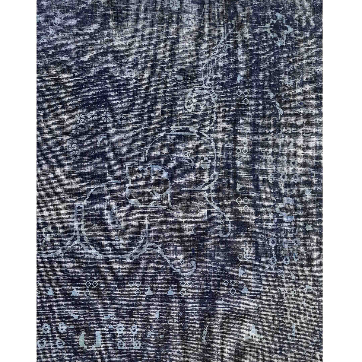 Pacific Overdyed 41630 Navy Navy Transitional Hand Knotted Rug