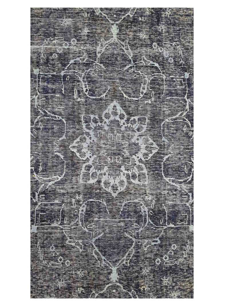 Pacific Overdyed 41630 Navy Navy Transitional Hand Knotted Rug