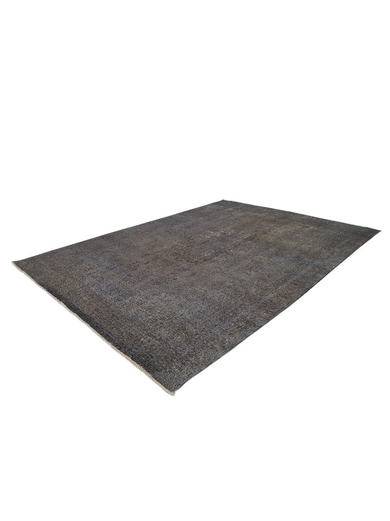 Pacific Overdyed 41631 Grey Grey Transitional Hand Knotted Rug