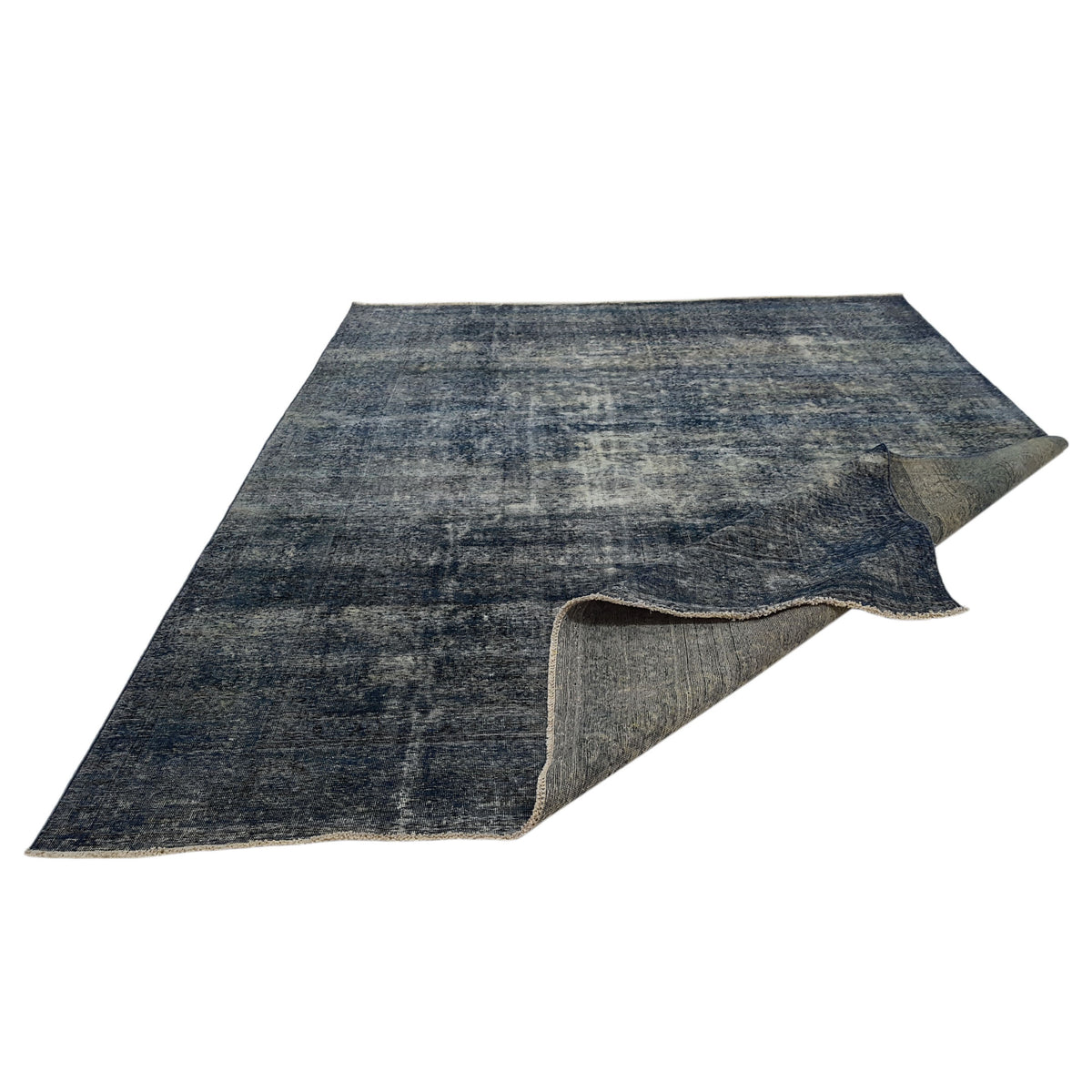 Pacific Overdyed 41634 Blue Blue Transitional Hand Knotted Rug
