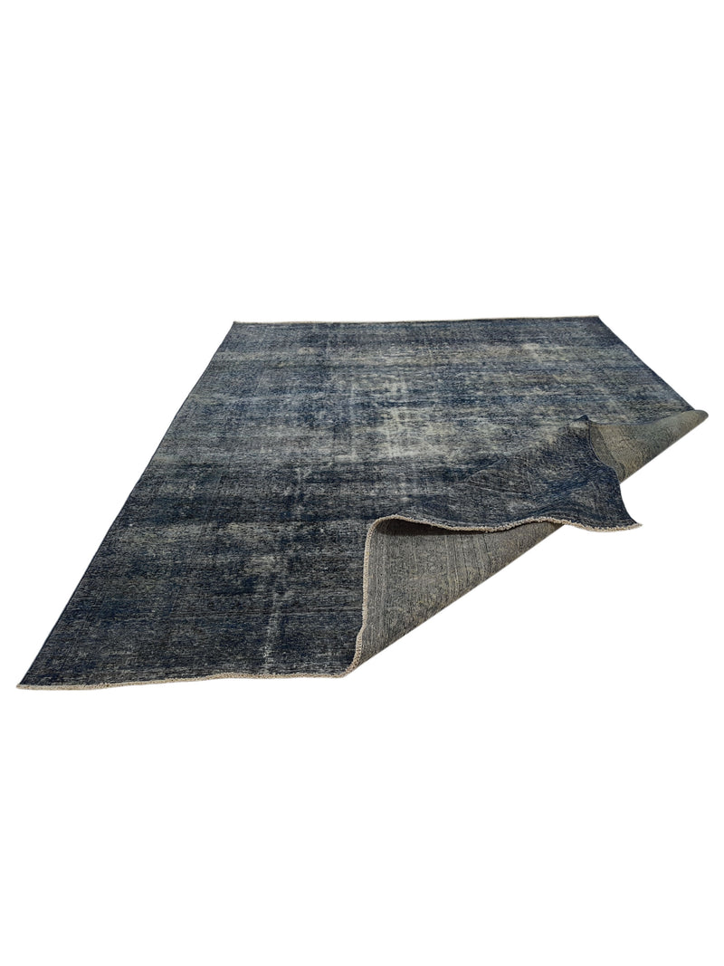 Pacific Overdyed 41634 Blue Blue Transitional Hand Knotted Rug