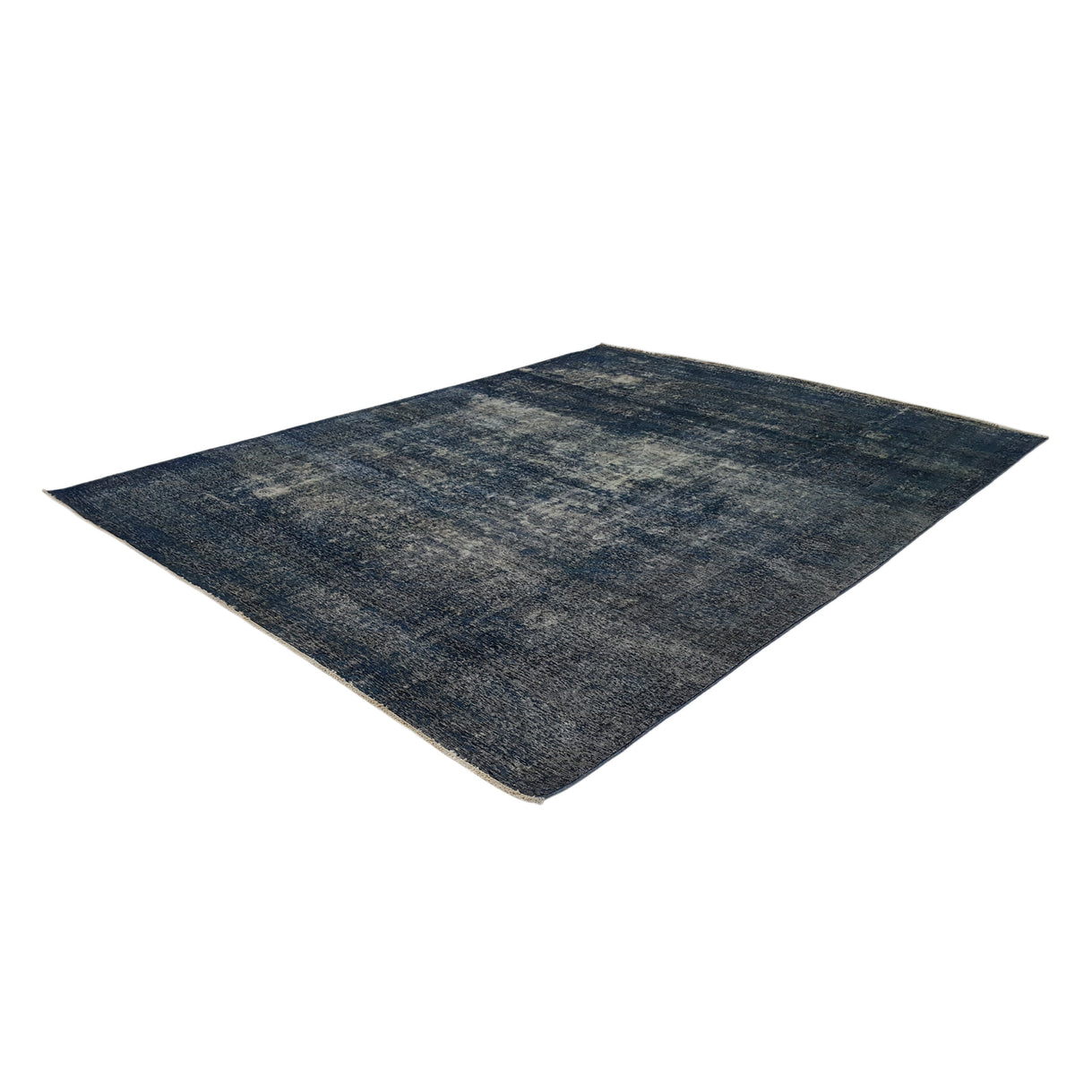 Pacific Overdyed 41634 Blue Blue Transitional Hand Knotted Rug