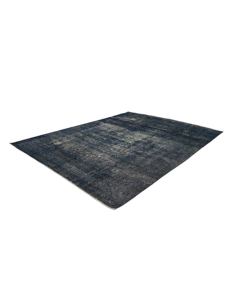 Pacific Overdyed 41634 Blue Blue Transitional Hand Knotted Rug