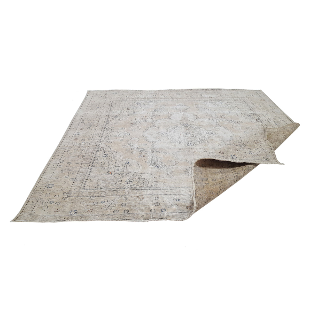 Pacific Vintage 41638 Ivory Ivory Vintage Hand Knotted Rug