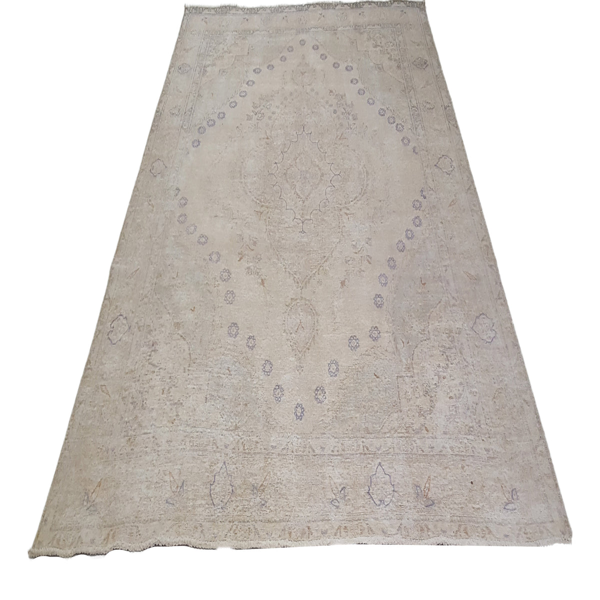 Pacific Vintage 41642 Ivory Ivory Vintage Hand Knotted Rug