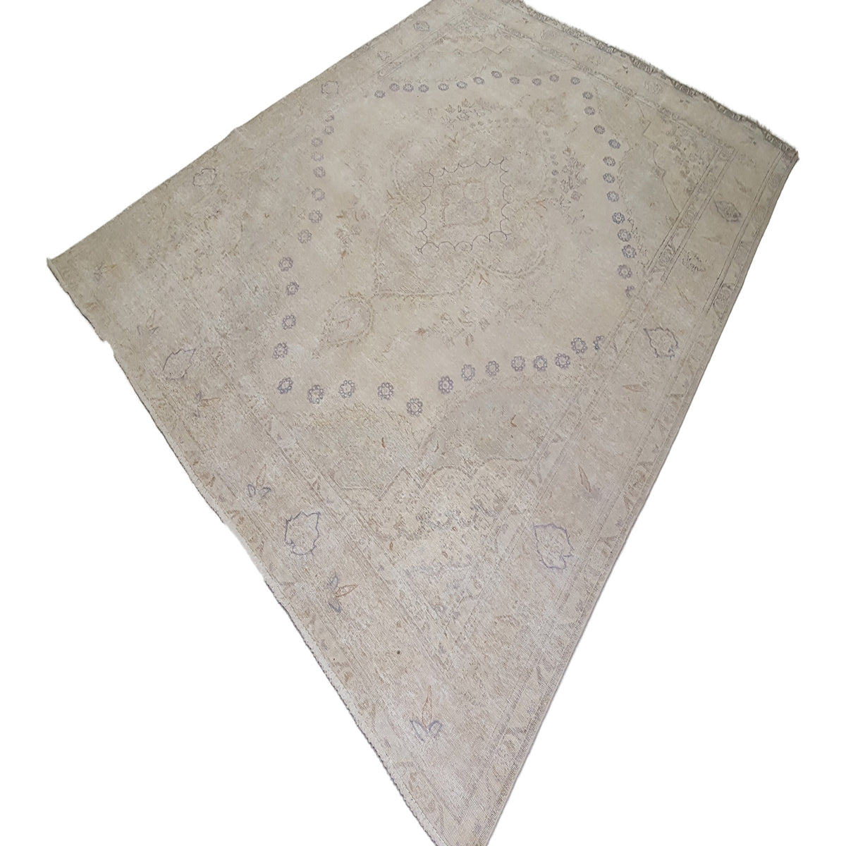 Pacific Vintage 41642 Ivory Ivory Vintage Hand Knotted Rug