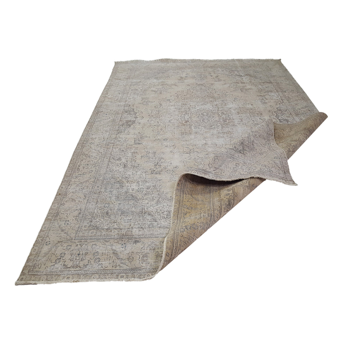 Pacific Vintage 41644 Ivory Ivory Vintage Hand Knotted Rug