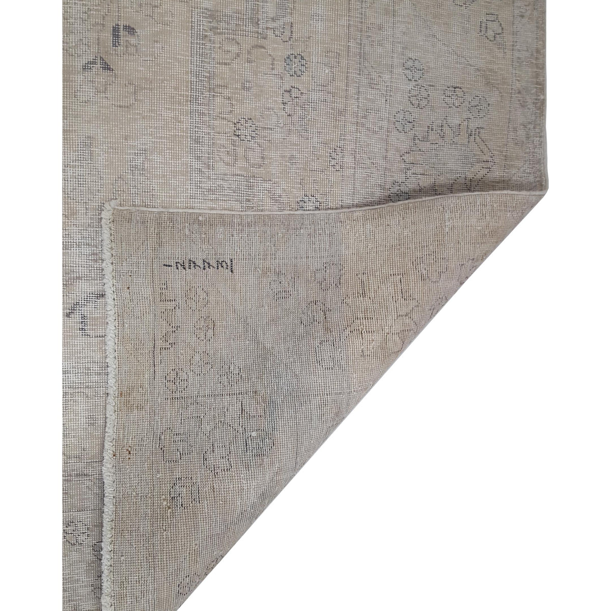 Pacific Vintage 41645 Ivory Ivory Vintage Hand Knotted Rug