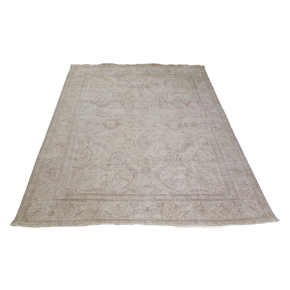 Pacific Vintage 41646 Ivory Ivory Vintage Hand Knotted Rug