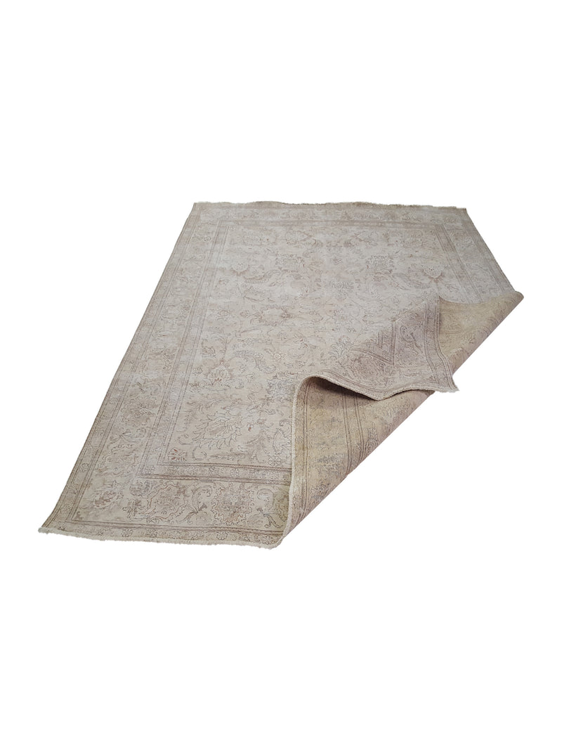 Pacific Vintage 41646 Ivory Ivory Vintage Hand Knotted Rug