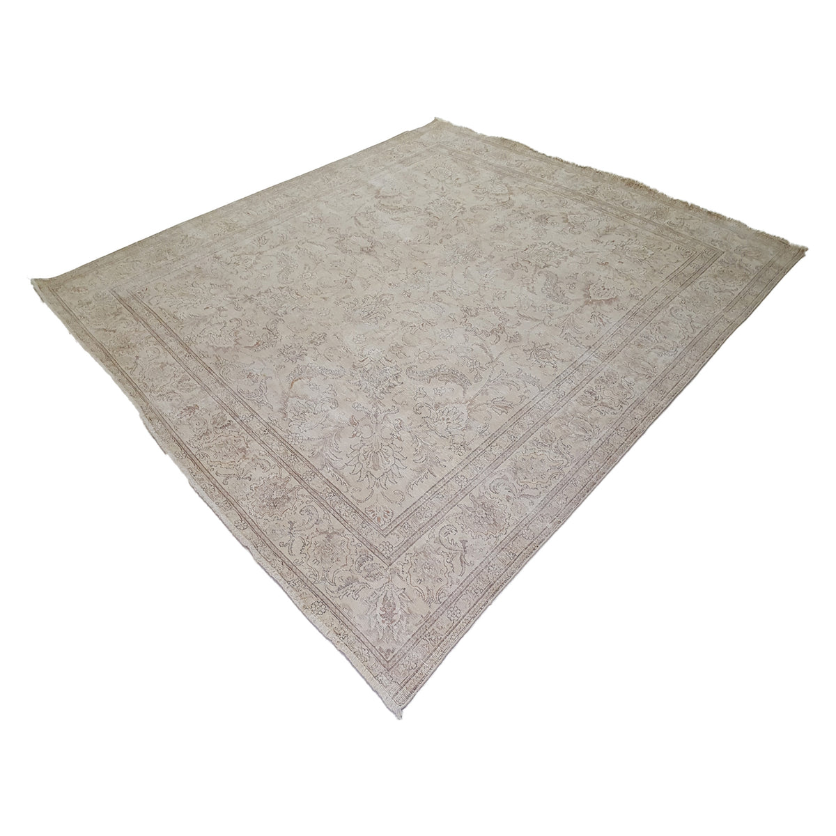 Pacific Vintage 41646 Ivory Ivory Vintage Hand Knotted Rug