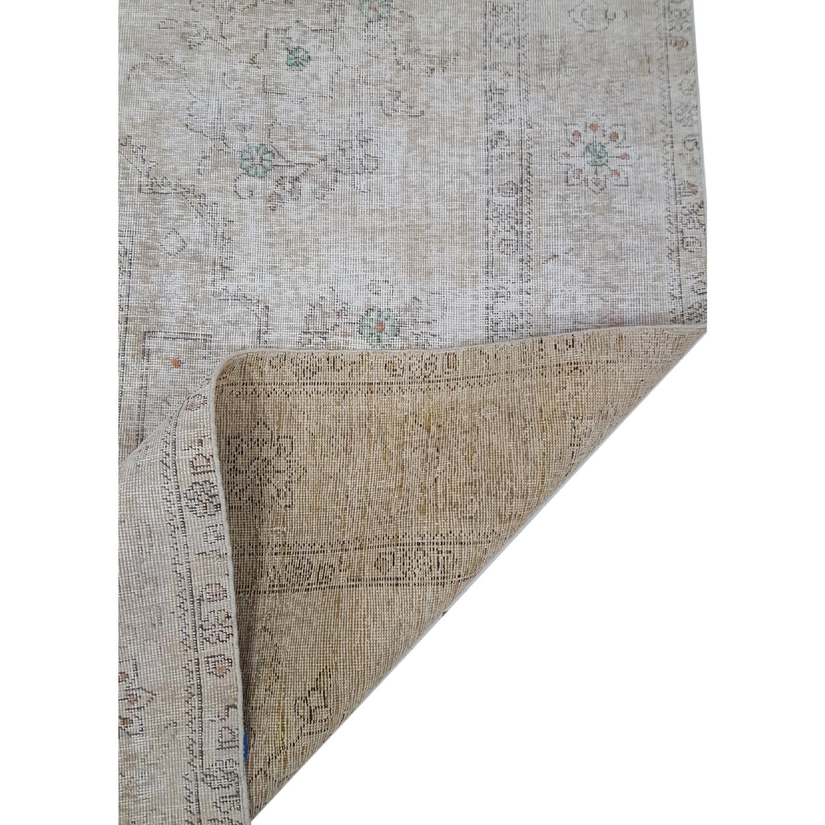 Pacific Vintage 41648 Beige Beige Vintage Hand Knotted Rug