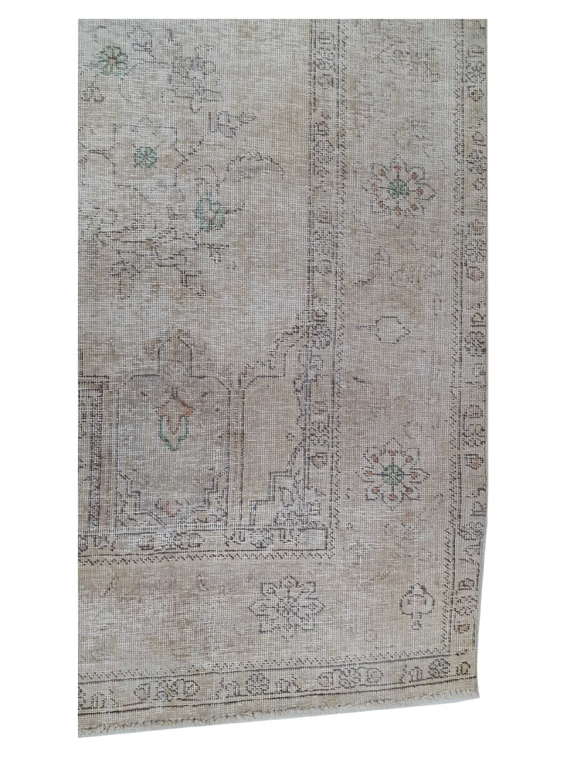 Pacific Vintage 41648 Beige Beige Vintage Hand Knotted Rug