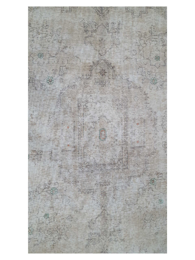 Pacific Vintage 41648 Beige Beige Vintage Hand Knotted Rug