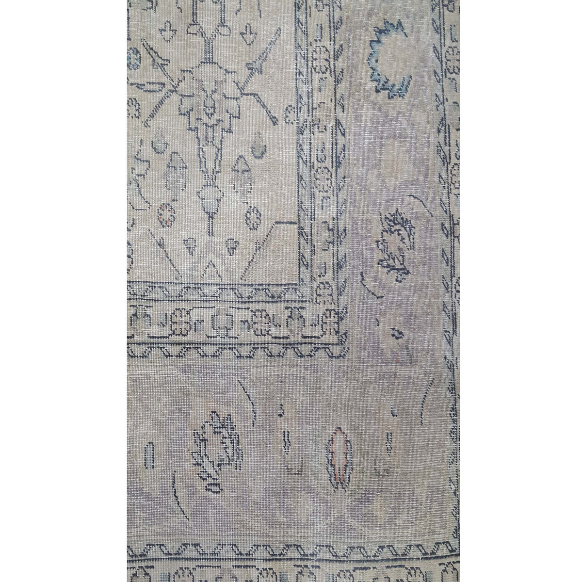Pacific Vintage 41652 Beige Lt.Brown Vintage Hand Knotted Rug