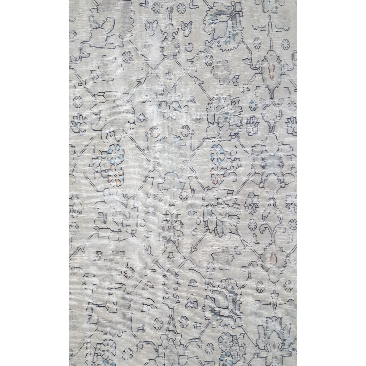 Pacific Vintage 41652 Beige Lt.Brown Vintage Hand Knotted Rug