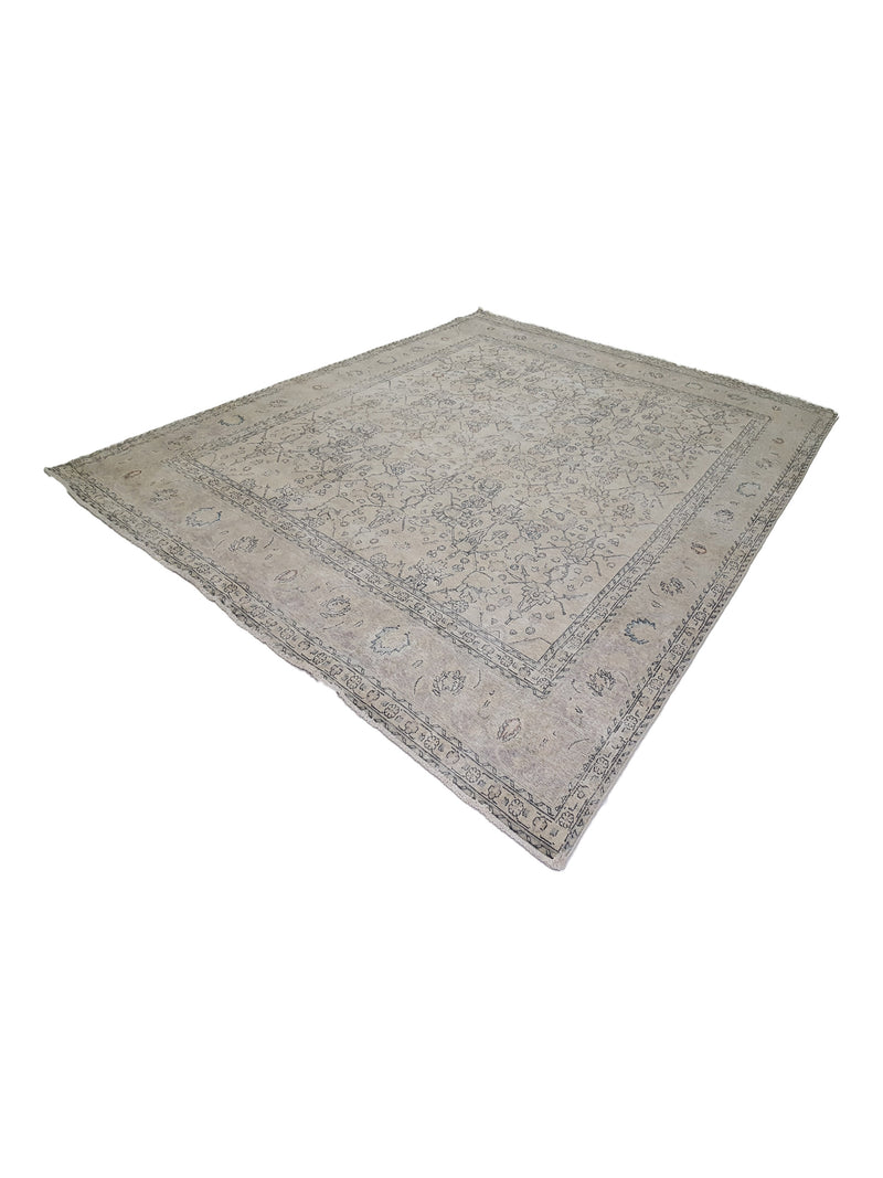 Pacific Vintage 41652 Beige Lt.Brown Vintage Hand Knotted Rug