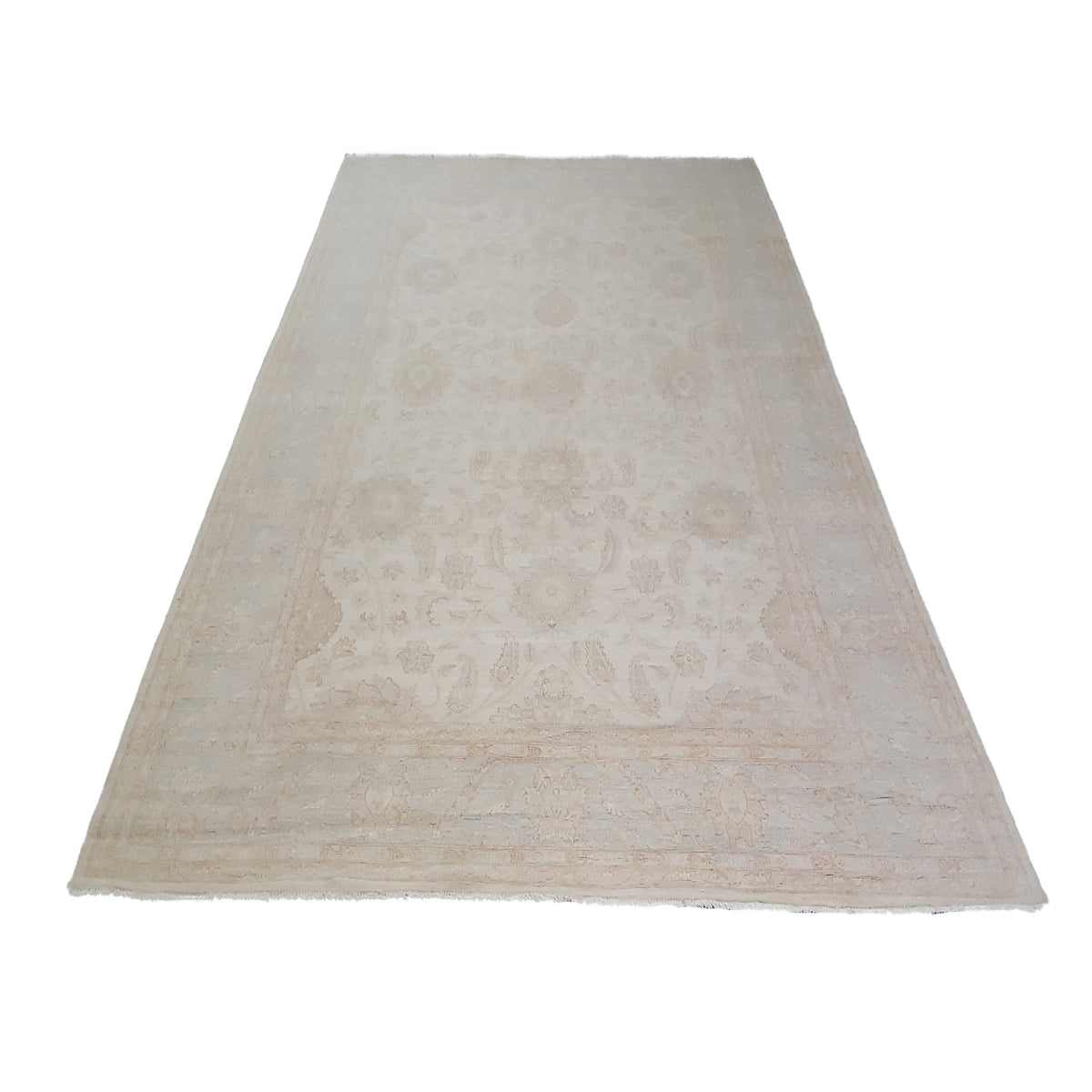 Pacific Ziegler 41660 Ivory Ivory Transitional Hand Knotted Rug