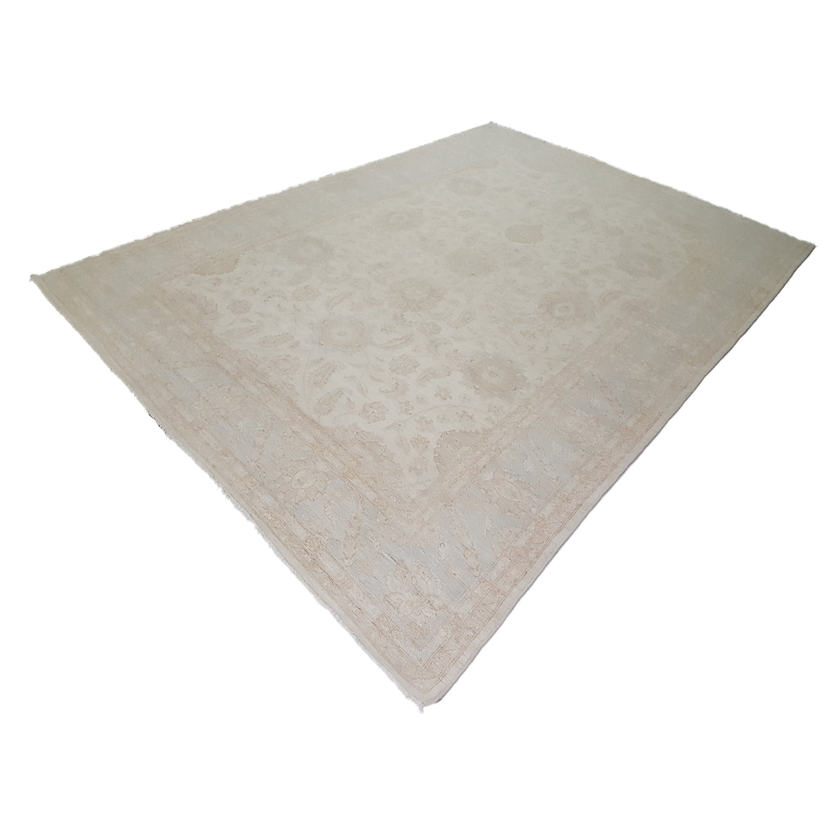 Pacific Ziegler 41660 Ivory Ivory Transitional Hand Knotted Rug
